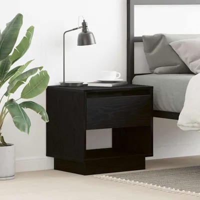 Produktbild von vidaXL Nachttisch Schwarz Eichen-Optik 45 x 34 x 44 cm Holzwerkstoff