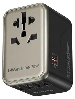 Productafbeelding van 70W universele reisadapter met 3 USB-C en 2 USB-A poorten