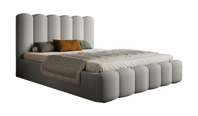 Produktbild von DomoHome Boxspringbett Schlafzimmerbett Ideal für Ihr Schlafzimmer | inkl. Bettkasten Größe: 178x225x114 cm, Modell: Mona V, Farbe: Esche