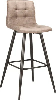 Produktbild von Bistrostuhl 2er-Set "SIMONE" aus Microfaser in braun. Abmessungen (BxHxT) 42x103x51 cm