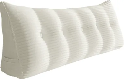 Zdjęcie produktu dla Duża ergonomiczna poduszka klinowa pod zagłówek ze sztruksu, poduszka do czytania, poduszka klinowa, poduszka na plecy, poduszka wypoczynkowa, poduszka dekoracyjna