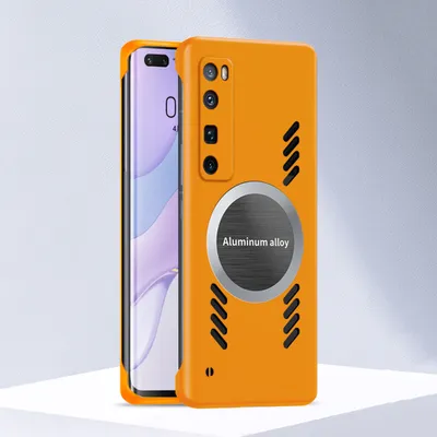 Produktbild von Huawei Nova 7 Pro Hülle, Frameless PC Matt Kühlabdeckung Loch Wärmeableitung Schutzhülle für Huawei Nova 7 Pro Orange