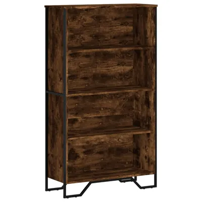 Obrázek produktu pro vidaXL Knihovna z kouřového dubu 80x31x137,5 cm Materiál na bázi dřeva
