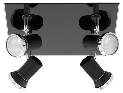 Productafbeelding van Plafondlamp Tamara 1 zwart 4-lichts