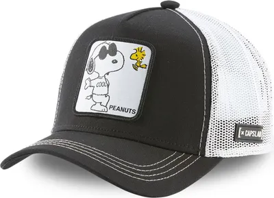 Produktbild von CAPSLAB HFT Trucker Cap Peanuts black White Mesh