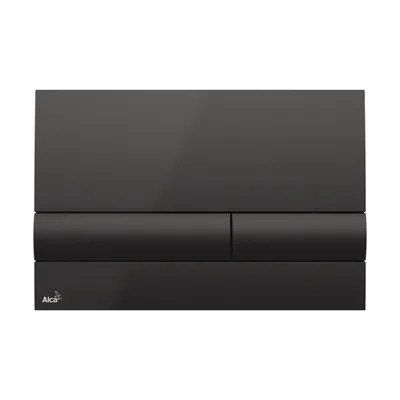 Produktbild von Alca Betätigungsplatte basic Platte schwarz glänzend / Taster schwarz glänzend M1718