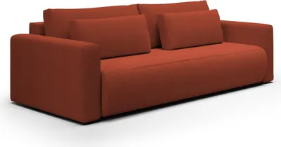 Immagine prodotto di Erbezzo - Divano Letto 2 Posti, 240x105 cm Rosso, Contenitore