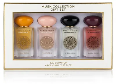 Productafbeelding van Gulf Orchid Musk Collection Velvet Edition Geschenkset Eau de Parfum, 4 x 25 ml, UNISEX