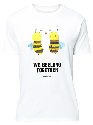 Produktbild von Mr. & Mrs. Panda Tshirt Biene Verliebt - Weiß - Geschenk, S T-Shirt, Shirt, Lustiges, Jersey-Shirt