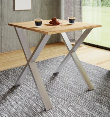 Produktbild von VCM Premium Holz Esstisch | H. 76 x B. 80 x T. 50 cm | Küchentisch Speisetisch Tisch Xona X