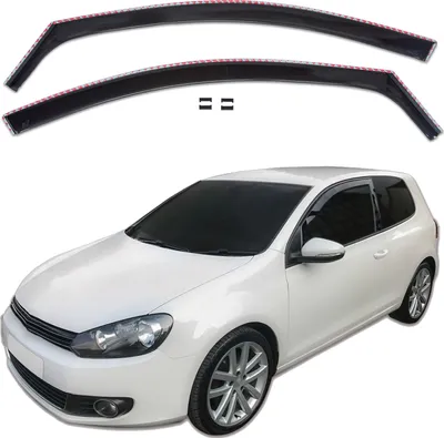 Obrázok produktu pre J&J Automotive | SCOUTT Okenné deflektory pre Volkswagen Golf 5, Golf 6 3D 2003-2012 2ks