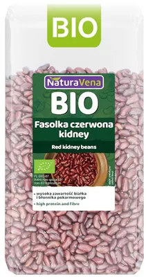 FASOLKA CZERWONA KIDNEY BIO 400 g - NATURAVENA