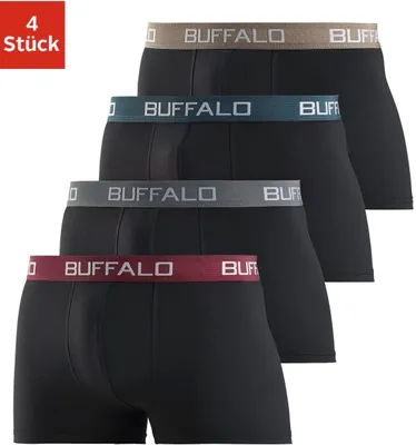 Produktbild von Buffalo Boxer Boxershorts für Herren 4 -teilig schwarz Größe L