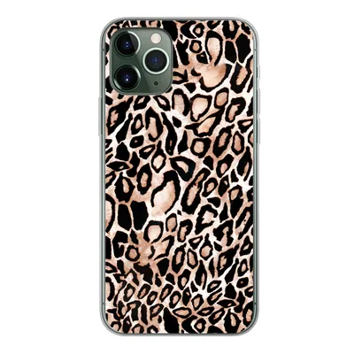 Produktbild von MuchoWow® Handyhülle Schutzhülle Hülle für iPhone 11 Pro Panther Druck - Schwarz - Flecken Silikon Softcase Handy Hülle - Handy