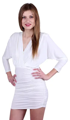 Produktbild von John Zack KARDASHIAN STYLE weißes enges Minikleid S