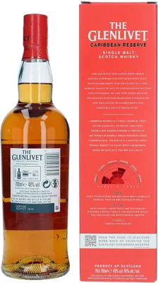 Produktbild von Glenlivet Caribbean Reserve + Box 700ml 40% Vol.