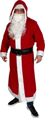 Produktbild von Weihnachtsmann Mantel mit Kapuze, Größe:XXXL/XXXXL