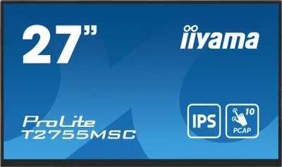 Produktbild von Iiyama 27" IPS Bonded PCAP 10P Touch 1920x1080 Flat Bezel Free Glass Front HDMI - Flachbildschirm (TFT/LCD) - 68,6 cm