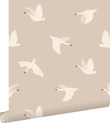 Obrázek produktu pro ESTAhome tapeta labutě béžová 50 x 900 cm