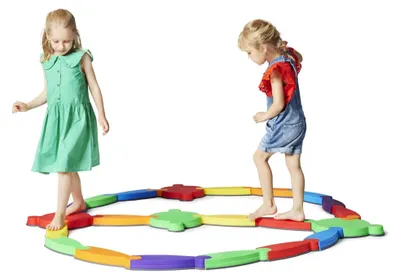 Image de Jeu d'équilibre comprenant 25 éléments, idéal pour l'entraînement à la motricité