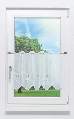 Produktbild von Lysel Scheibengardine Schmetterlingstraum (Bx H) 66cm * 45cm weiß/reinweiß