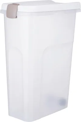 Produktbild von TRIXIE Tonne - transparent-weiß/weiß - 40 l/27 × 61 × 45 cm