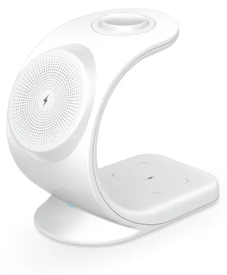Produktbild von Drahtlose Magnetische Ladestation für iPhone, Apple Watch & AirPods - Weiß