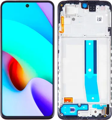 Zdjęcie produktu dla Wyświetlacz LCD i ekran dotykowy, zamiennik ekranu do Xiaomi Redmi Note 11 (OLED) z ramką, części zamienne do smartfona