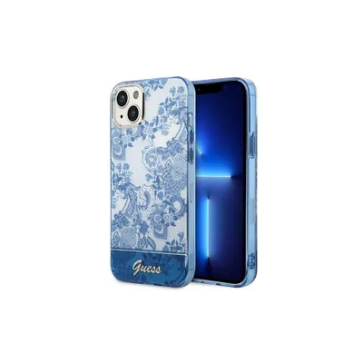 Produktbild von Guess  GUHCP14MHGPLHB iPhone 14 Plus 67  blau/blaue Hardcase Porcelain Collection Handyhülle