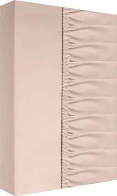 Image de Drap de lit, drap en coton, 100 % coton, avec élastique, 140 x 200 cm, beige