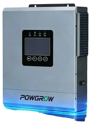 Immagine prodotto di Inverter solare ibrido, 12.000 W, 48 V CC, doppia uscita CA, intervallo MPPT 60 V - 450 V, onda sinusoidale pura