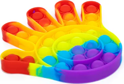 Produktbild von Bubble Pop Push Pop Toy Rainbow Hand