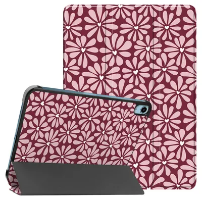Produktbild von imoshion Design Trifold Klaphülle iPad 11 (2025) 11 Zoll A16 / iPad 10 (2022) 10.9 Zoll - Bloom Love Blush