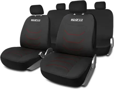 Obrázek produktu pro Potahy sedadel do auta Sparco Corsa černá/červená