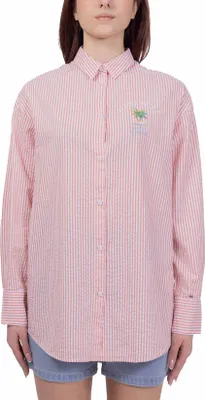 Produktbild von NAPAPIJRI – Damen-Fete-Shirt aus gestreiftem Seersucker  – Größe L