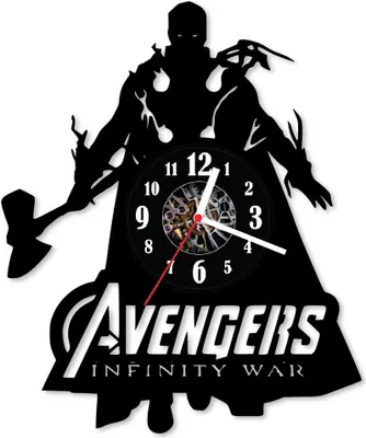 Zdjęcie produktu dla Zegar ścienny z płyty winylowej Avengers 132.13