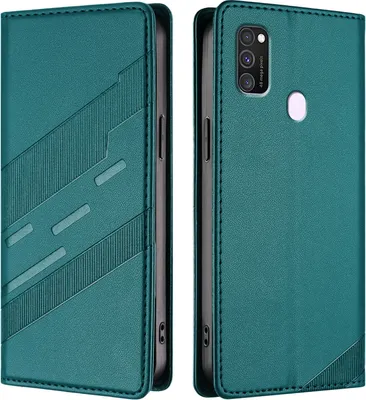 Obrázek produktu pro Pouzdro pro Samsung Galaxy M30S / M21,Polyuretankožené peněženkové pouzdro s přihrádkou na karty a funkcí stojánku Grün