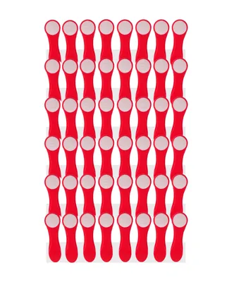 Produktbild von trendfinding 48 Wäscheklammern mit Edelstahlfedern und Softgrip Rot-Weiß