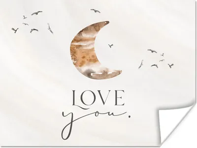 Produktbild von MuchoWow® Poster Zitate - Sprichwörter - Kinder - Liebe dich - Jungen - Mädchen - Kinder 120x90 cm - Wandbild