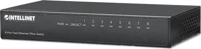 Obrázok produktu pre Intellinet 8-Port Fast Ethernet Office Switch, Fast Ethernet (10/100), Plne duplexný režim