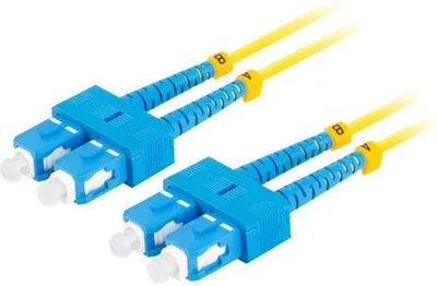 Produktbild von 2m lanberg mono sc/upc-sc/upc duplex faser patchkabel g657a1 lszh gelb