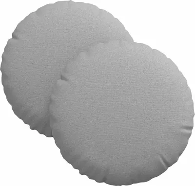 Produktbild von Sitzkissen 2 stk. Stoff Wolkengrau Ø30 x 13 cm