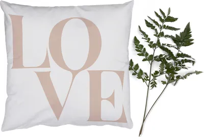 Produktbild von MuchoWow® Zierkissen Sofakissen Wohnzimmer Dekokissen 50x50 cm Text - Zitate - Liebe - Komfort - Sofakissen