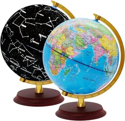 Image de Lampe de bureau pour enfant à LED - Multicolore - Motif globe terrestre