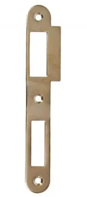 Produktbild von Zaczep płaski 72 Türschließblech einflügelig links 162x22mm Messing