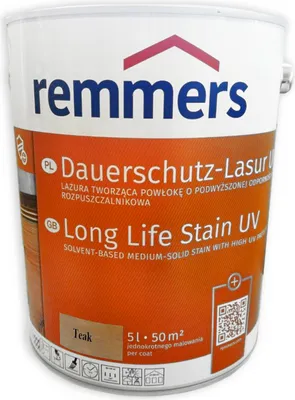 Obrázek produktu pro REMMERS UV+ Lazura - dekorativní lazura na dřevo 5 l Teak