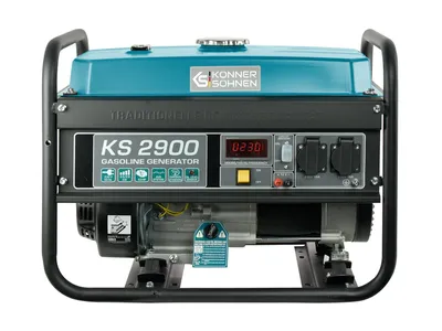 Produktbild von Könner & Söhnen Benzin Stromerzeuger KS 2900, 2900W, AVR, 2x 230V, 4-Takt, Notstromaggregat für Haus, LED-Anzeige, Überlastschutz, Generator