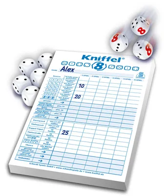 Produktbild von Schmidt Spiele Kniffel 8, Würfelspiel