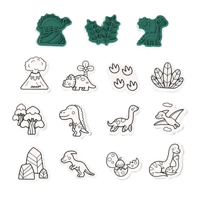 Produktbild von Janod Stampinoo Briefmarken Dino