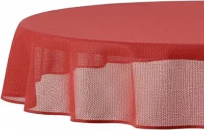 Obrázok produktu pre Záhradný obrus 140 x 180 cm pre záhradu, terasu a balkón – oválny, vodoodolný a ľahko udržiavateľný Červený